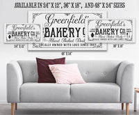 Personalized - Family Name Bakery - Canvas