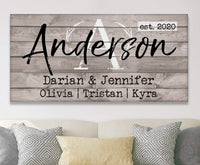 Personalized - Family Name - Canvas