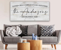 Personalized - Family Name - Canvas