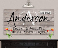Personalized - Family Name - Canvas