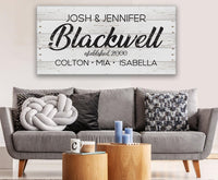 Personalized - Family Name - Canvas