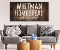 Personalized - Family Name - Canvas