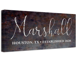 Personalized - Family Name - Canvas