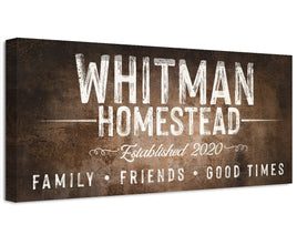 Personalized - Family Name - Canvas