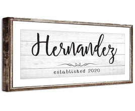 Personalized - Family Name - Canvas