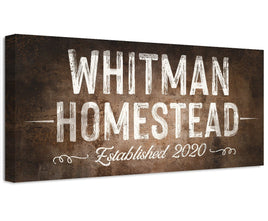 Personalized - Family Name - Canvas