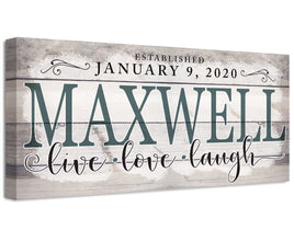 Personalized - Family Name - Canvas