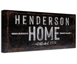 Personalized - Family Name - Canvas