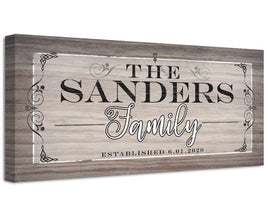 Personalized - Family Name - Canvas