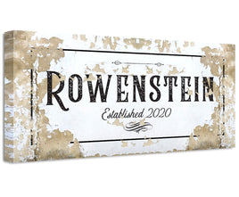 Personalized - Family Name - Canvas