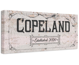 Personalized - Family Name - Canvas