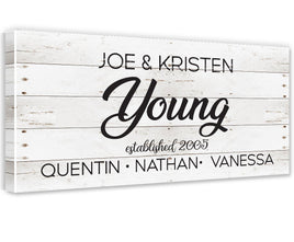 Personalized - Family Name - Canvas