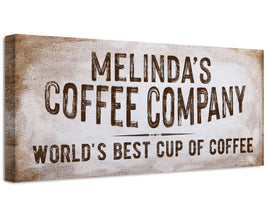 Personalized - Family Name Coffee Co - Canvas