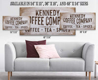 Personalized - Family Name Coffee Co - Canvas