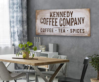 Personalized - Family Name Coffee Co - Canvas