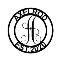 Family Name Personalized Gifts - Custom Metal Sign, Split Letter