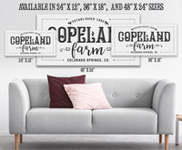 Personalized - Family Name Farm - Canvas