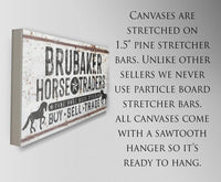 Personalized - Family Name Horse Market - Canvas