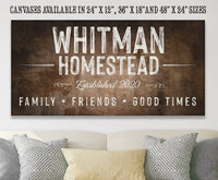 Personalized - Family Name - Canvas