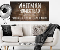 Personalized - Family Name - Canvas