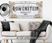 Personalized - Family Name - Canvas