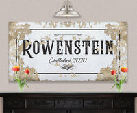 Personalized - Family Name - Canvas