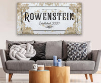 Personalized - Family Name - Canvas