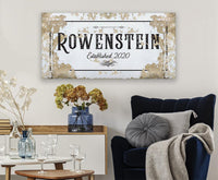 Personalized - Family Name - Canvas