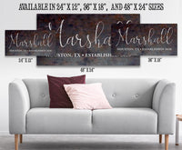 Personalized - Family Name - Canvas