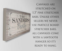 Personalized - Family Name - Canvas