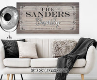 Personalized - Family Name - Canvas