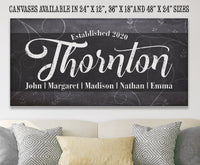 Personalized - Family Name - Canvas