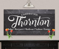 Personalized - Family Name - Canvas