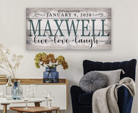 Personalized - Family Name - Canvas
