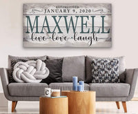 Personalized - Family Name - Canvas
