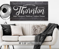 Personalized - Family Name - Canvas