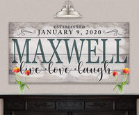 Personalized - Family Name - Canvas