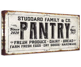 Personalized - Family Pantry - Canvas