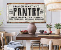 Personalized - Family Pantry - Canvas