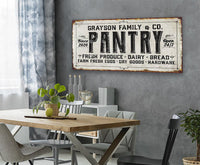 Personalized - Family Pantry - Canvas