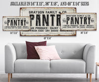 Personalized - Family Pantry - Canvas