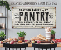 Personalized - Family Pantry - Canvas