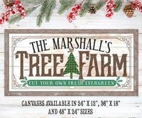 Personalized - Family Tree Farm - Canvas