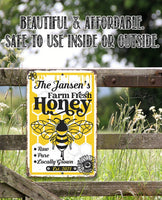 Personalized - Farm Fresh Honey - Metal Sign