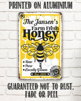 Personalized - Farm Fresh Honey - Metal Sign