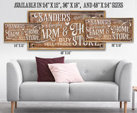 Personalized - Farm & Home Store - Canvas