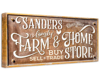 Personalized - Farm & Home Store - Canvas