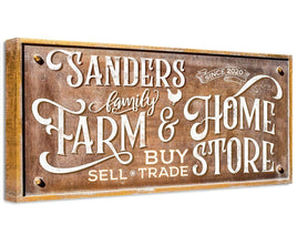 Personalized - Farm & Home Store - Canvas