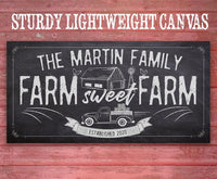 Personalized - Farm Sweet Farm - Canvas