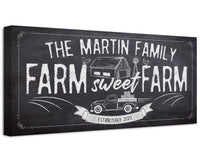 Personalized - Farm Sweet Farm - Canvas
